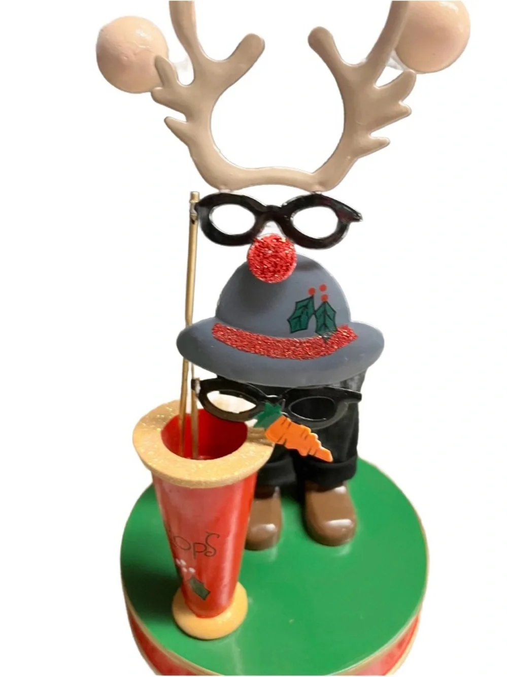 Pier 1 ~ Christmas Nutcracker Holding Photo Props “Merry Christmas” Photo Frame